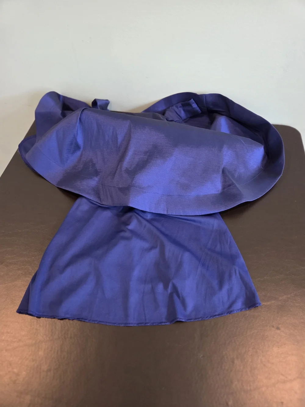 Midnight Doll Royal Blue Iridescent Fit & Flare Mini Dress Rhinestone Back Jr. 7 - Picture 11 of 13